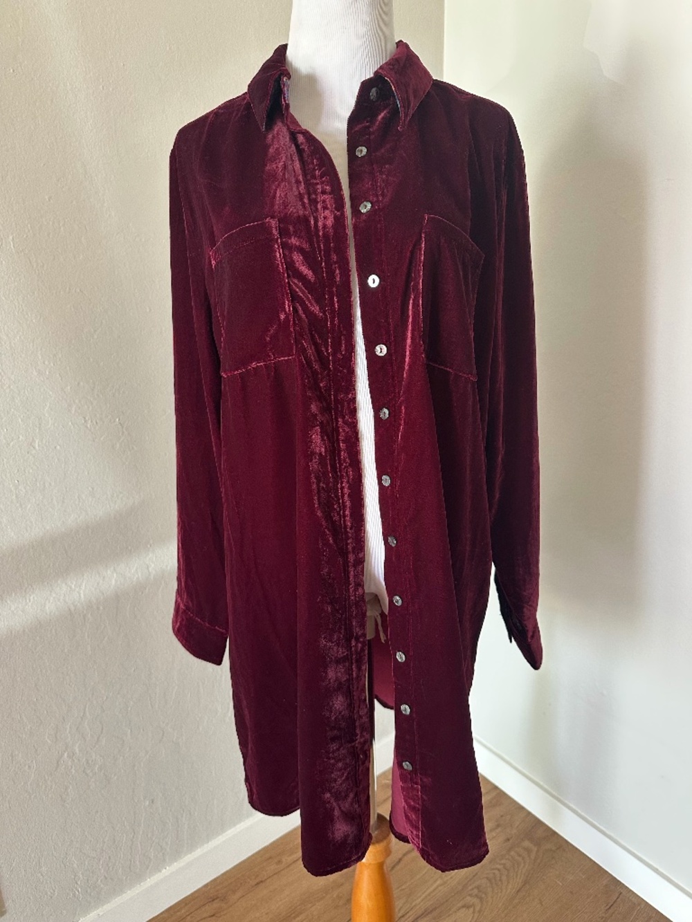 Natural Life Velvet Dress Shirt